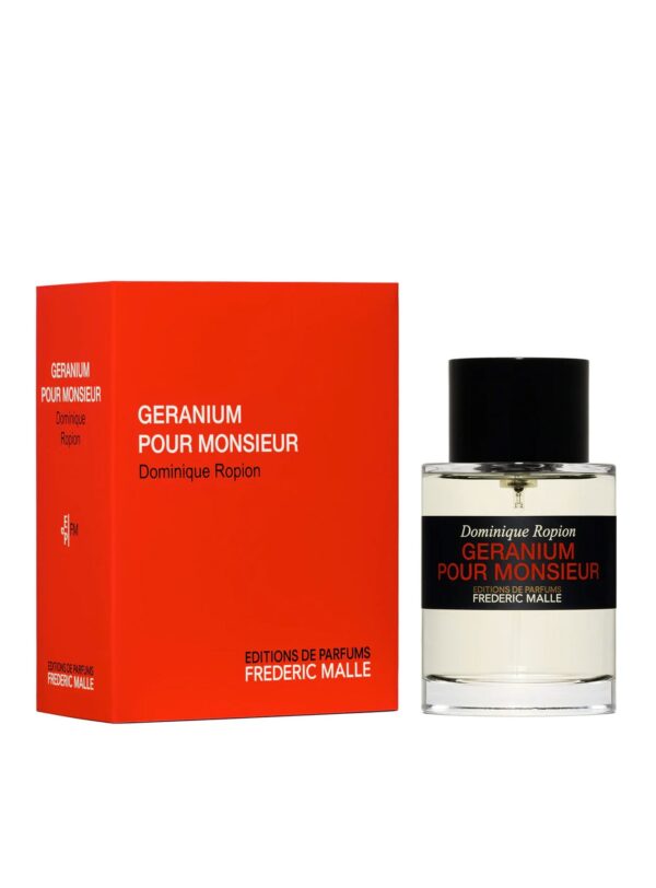 Frasco y estuche del perfume Geranium Pour Monsieur de Frédéric Malle – Fragancia masculina intensa con notas verdes y especiadas, en Papaduk Ibiza