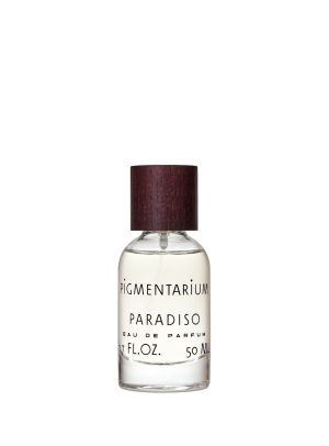 Frasco de Eau de Parfum Paradiso de Pigmentarium. Una fragancia que rememora unas vacaciones en la Cote d'Azur