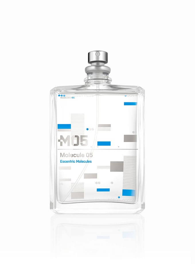 Frasco de Molecule 05 de Escentric Molecules en formato 100 ml, a la venta en Papaduk Ibiza.