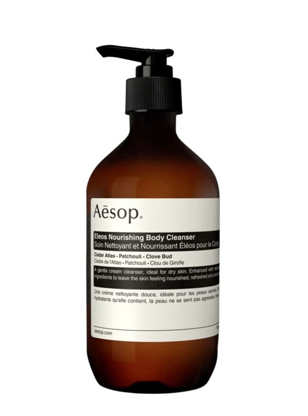 Limpiador corporal Eleos de Aesop en formato de 500 ml con dispensador – tratamiento hidratante para el cuerpo en Papaduk Ibiza