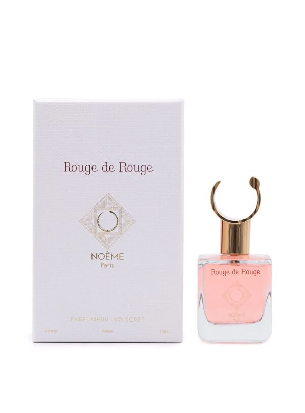 Perfume Rouge de Rouge de Noème 100 ml con su caja blanca y diseño elegante. Fragancia intensa de autor, perfecta para quienes buscan distinción. Disponible en Papaduk Ibiza.