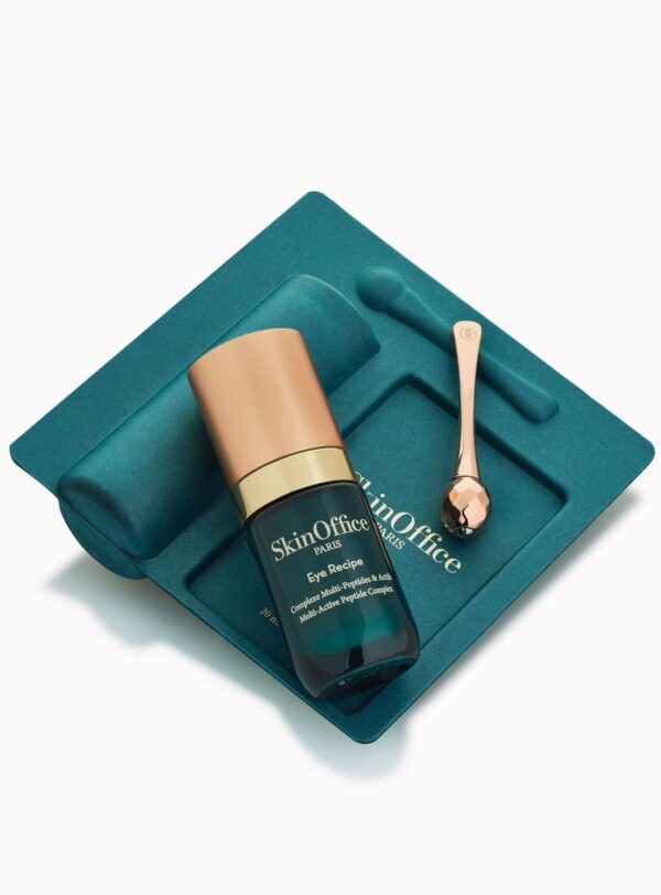 SkinOffice Eye Recipe con packaging y aplicador metálico – tratamiento premium para el contorno de ojos en Papaduk Ibiza