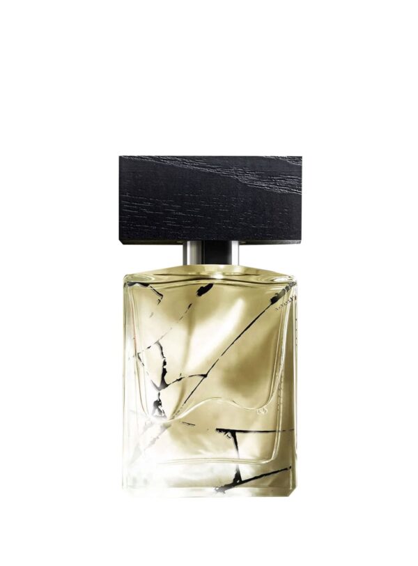 Beaufort Sirenide – Perfume con frasco de cristal y tapón negro texturizado, aroma marino y salado.
