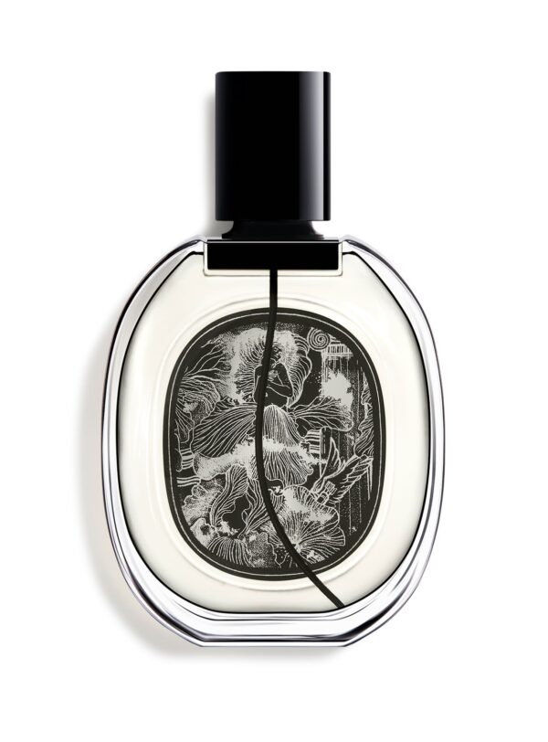 Diptyque Fleur de Peau Edición Limitada 2025 – vista trasera con ilustración artística inspirada en flores etéreas.