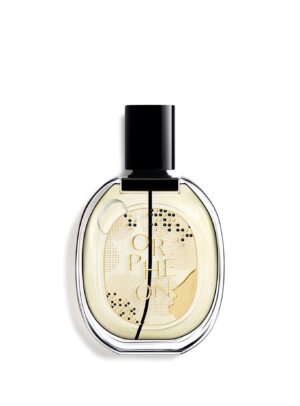 Diptyque Orphéon Eau de Parfum Edición Limitada 2025 – frasco ovalado dorado y negro, perfume amaderado con acentos florales.