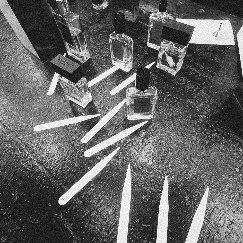 Selección de perfumes nicho con tiras olfativas para descubrir la fragancia ideal según tu personalidad