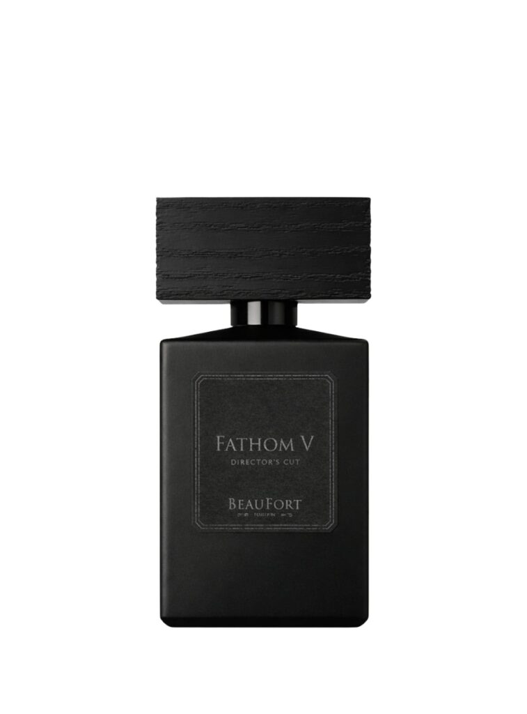 Fathom V Director’s Cut BeauFort perfume verde oscuro marino con sal, tierra húmeda y un punto salvaje