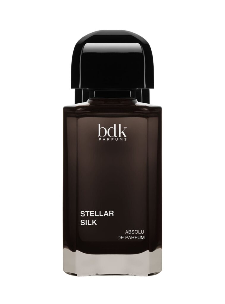 Perfume Stellar Silk de BDK Parfums 100 ml, absolu de parfum presentado en frasco marrón translúcido.
