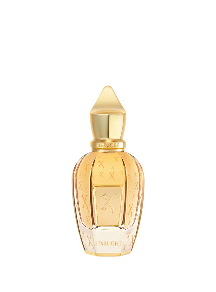 Xerjoff Starlight 50 ml, perfume oriental especiado con diseño dorado inspirado en un cielo estrellado.