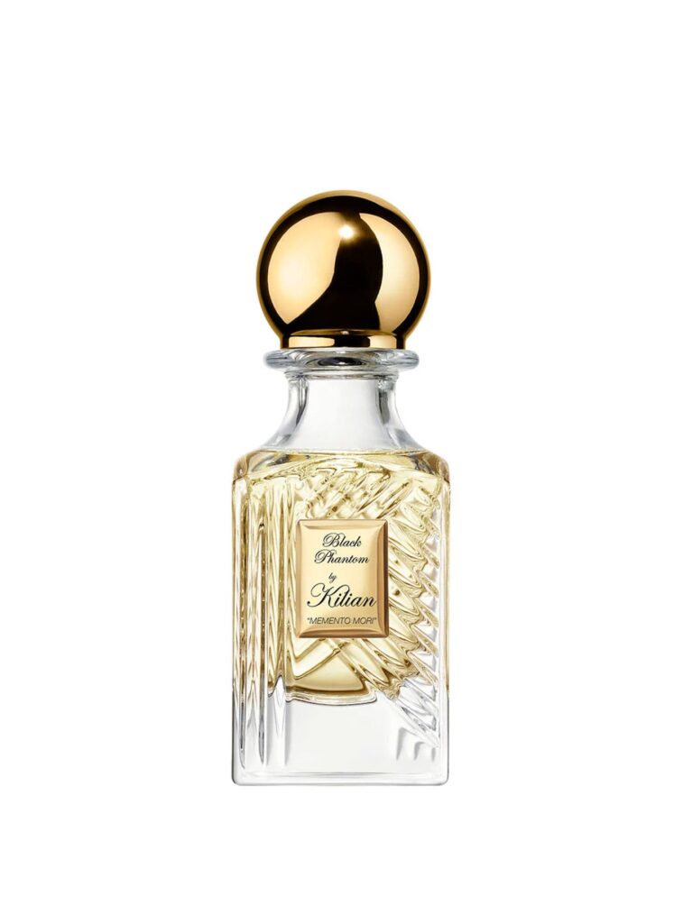 Perfume Black Phantom Memento Mori de Kilian en formato 30 ml con frasco de cristal tallado