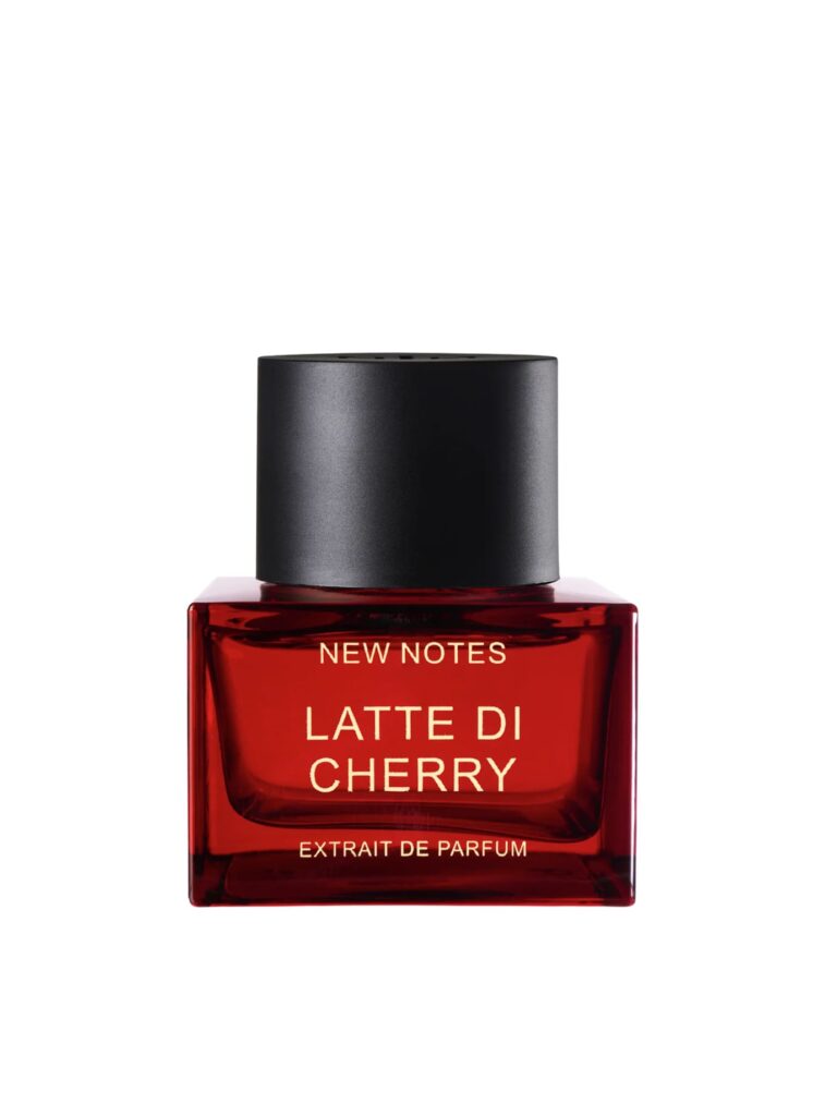 Perfume Latte di Cherry de New Notes en frasco rojo