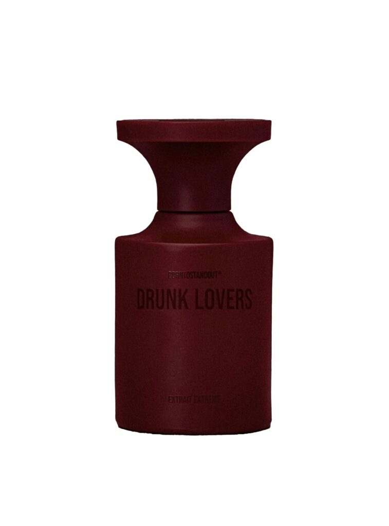 Perfume Drunk Lovers de Borntostandout en frasco rojo