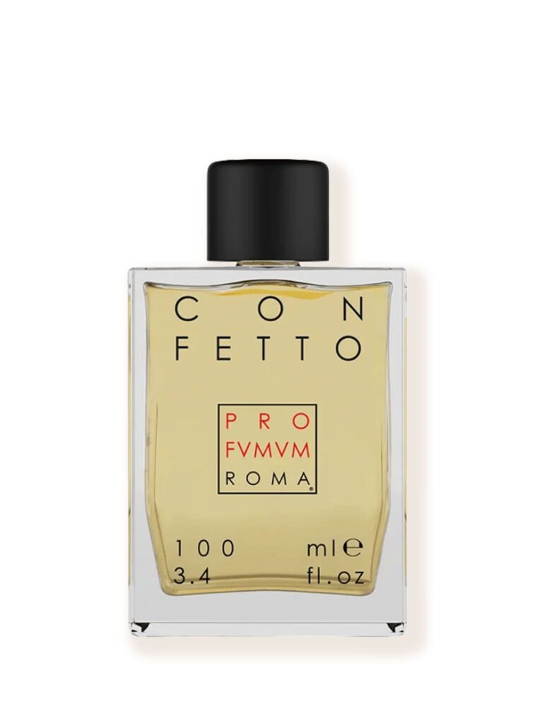 Perfume Confetto de Profumum Roma sobre fondo blanco en Papaduk Ibiza