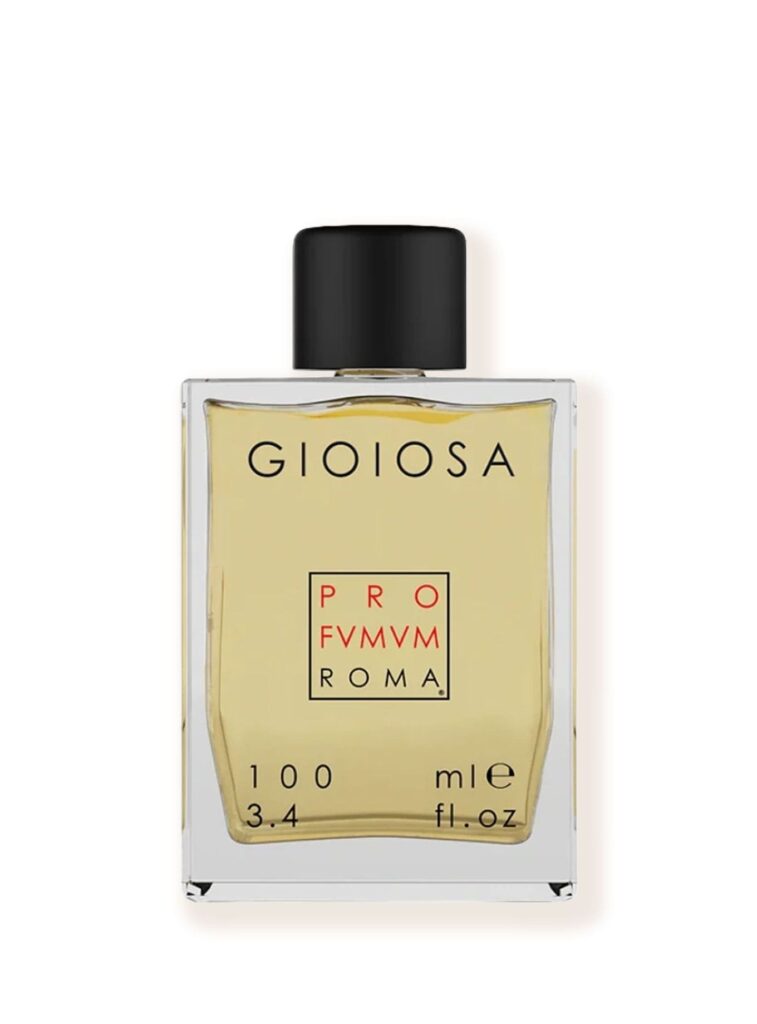 Perfume Gioiosa de Profumum Roma sobre fondo blanco en Papaduk Ibiza