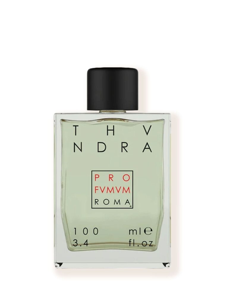 Perfume Thundra de Profumum Roma sobre fondo blanco en Papaduk Ibiza