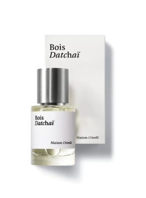 Frasco de Bois Datchaï Eau de Parfum 30 ml de Maison Crivelli junto a su estuche