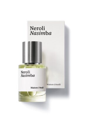 Frasco de Neroli Nasimba Eau de Parfum 30 ml de Maison Crivelli junto a su estuche
